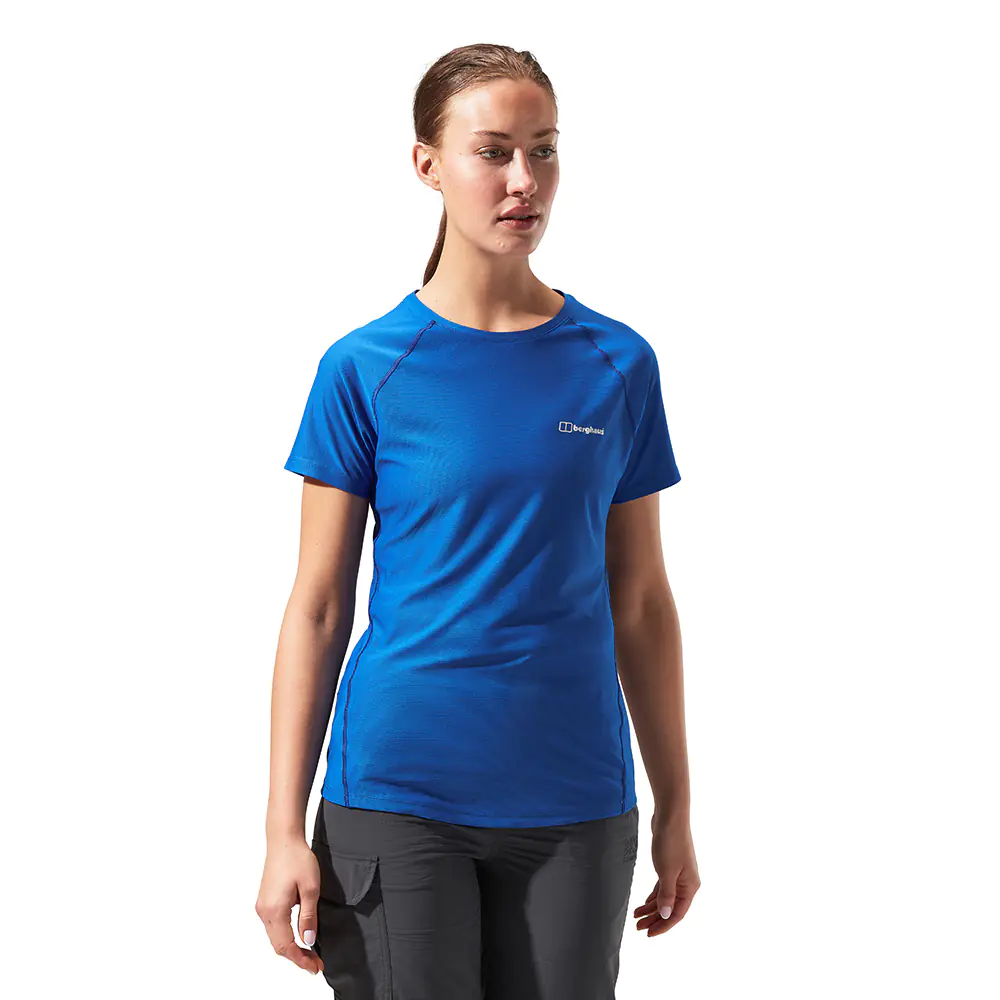 Berghaus Womens 24/7 Tech Super Stretch Tee (Surf The Web)