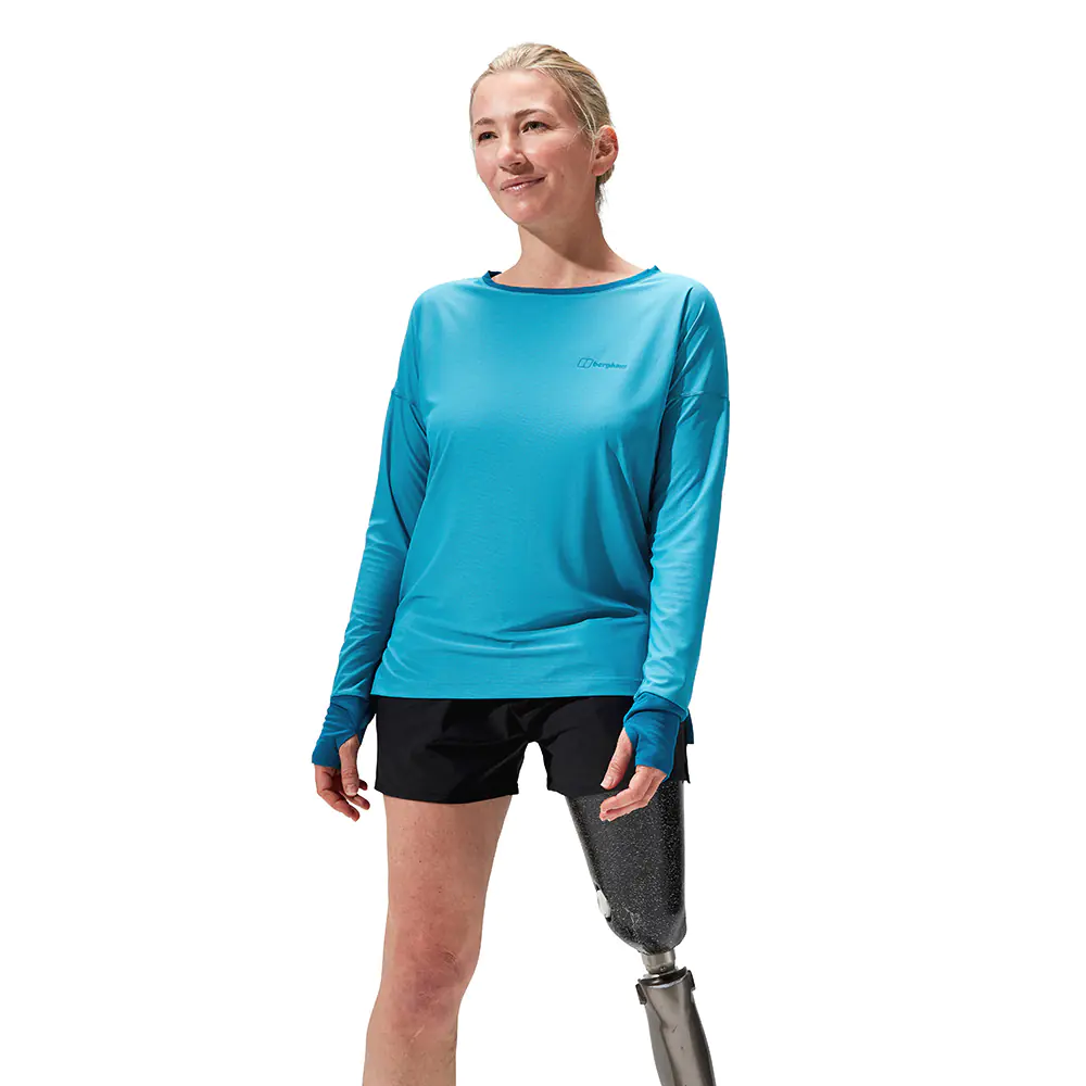 Berghaus Womens Nesna Long Sleeve T-Shirt (Navagio Bay / Seaport)