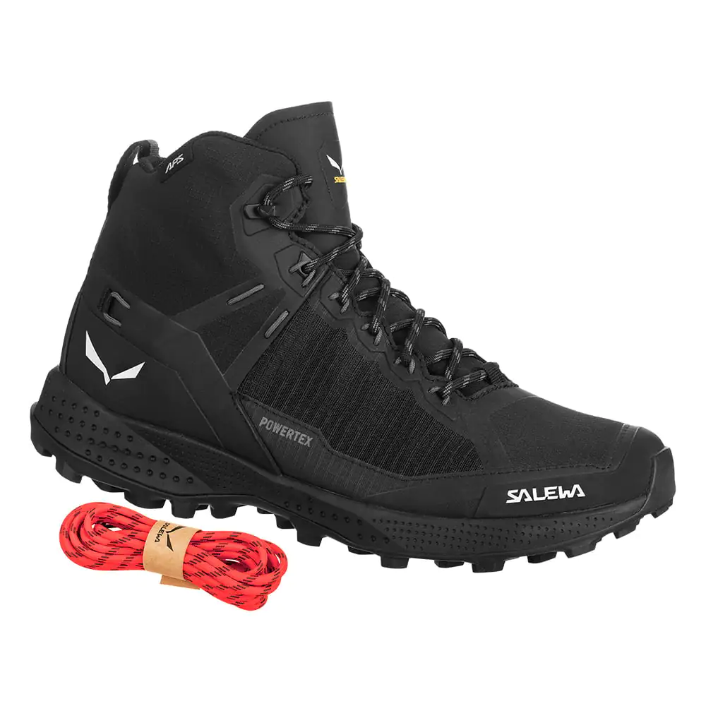 Salewa Womens Pedroc Pro Powertex Mid Waterproof Hiking Boots (Black / Black)
