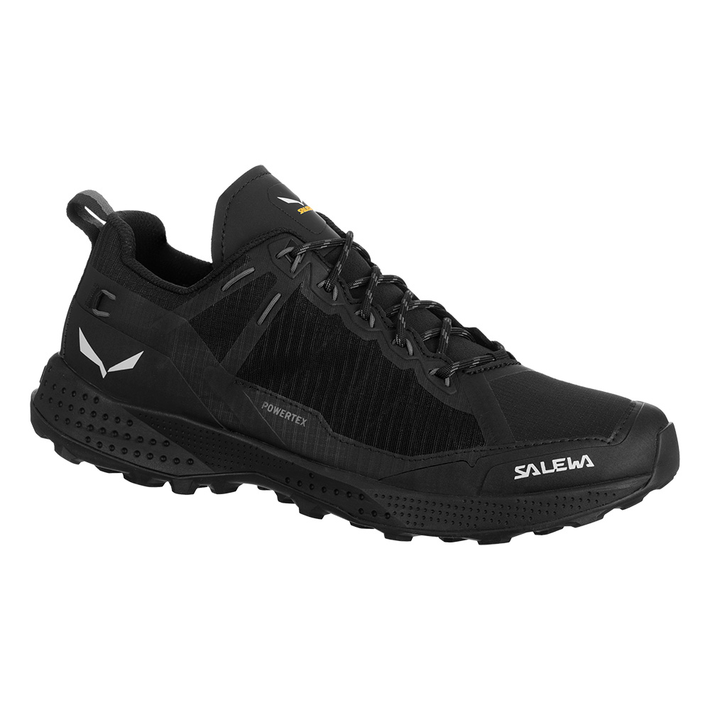 Salewa Womens Pedroc Powertex Waterproof Hiking Shoes (Black / Black)