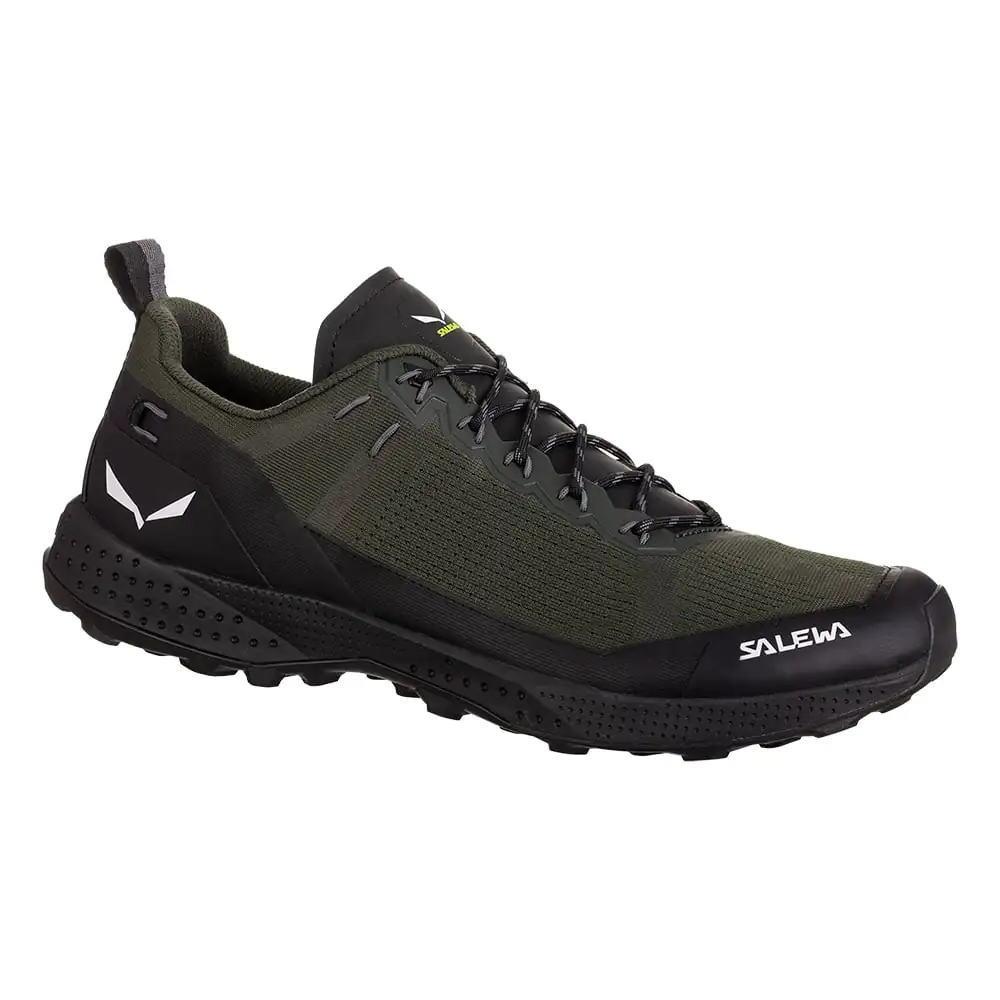 Salewa Mens Pedroc Air Hiking Shoes (Dark Olive / Black)
