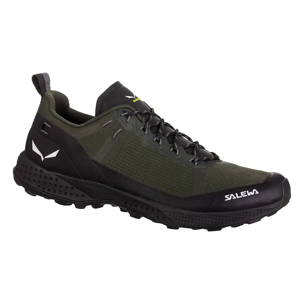 Salewa Mens Pedroc Air Hiking Shoes (Dark Olive / Black)