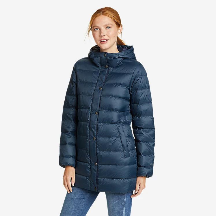 Eddie Bauer Womens StratusTherm Down Parka (Indigo)