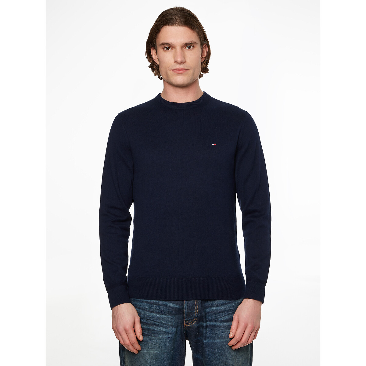 Pima Cotton/Cashmere Jumper with Crew Neck Pima Cotton/Cashmere Jumper with Crew Neck