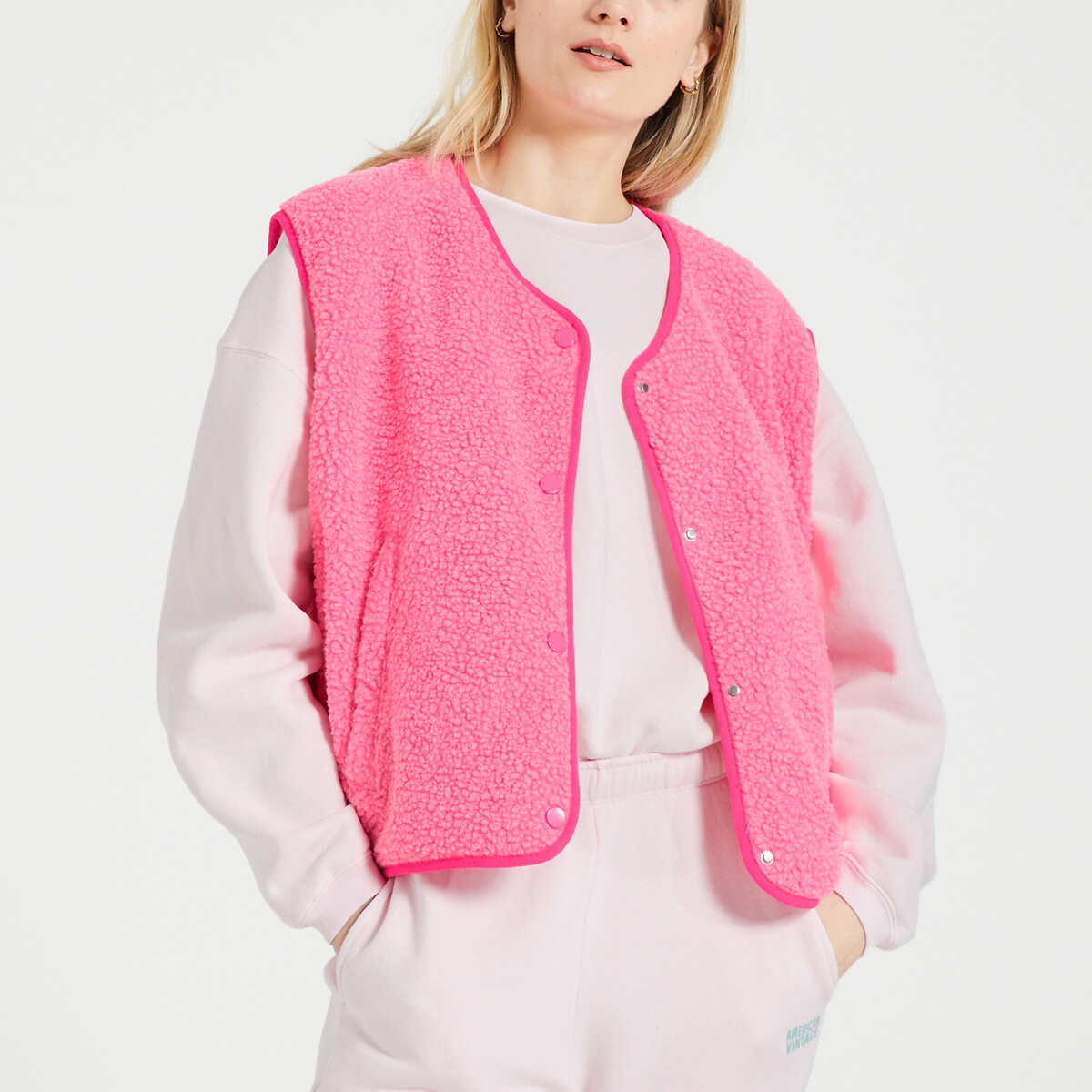 Hoktown Oversize Gilet with Crew Neck