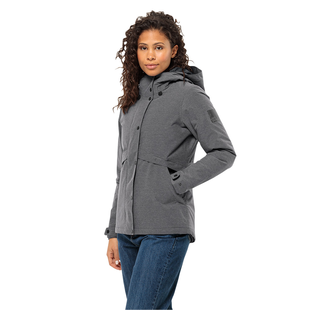 Jack Wolfskin Womens Snowy Park Insulated Waterproof Jacket (Black)