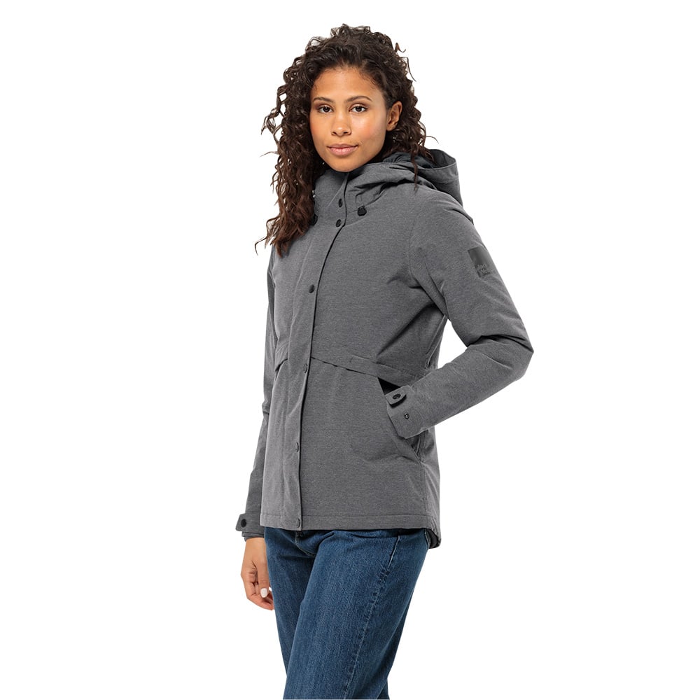 Jack Wolfskin Womens Snowy Park Insulated Waterproof Jacket (Black)