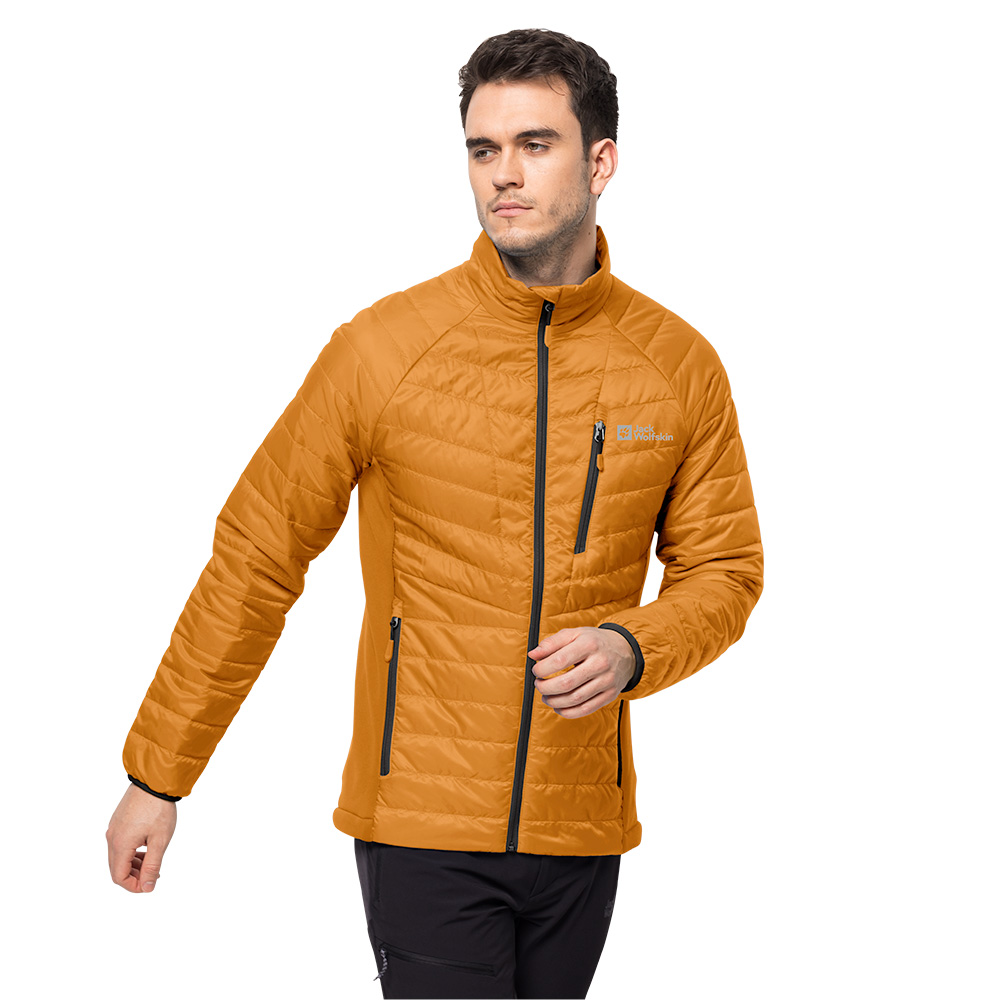 Jack Wolfskin Mens Routeburn Pro Insulated Jacket (Orange Pop)