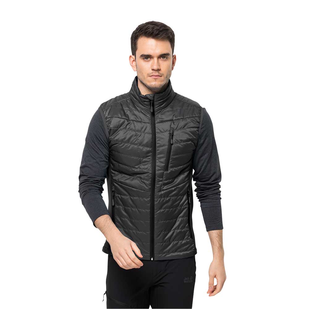 Jack Wolfskin Mens Routeburn Pro Insulated Vest (Black)