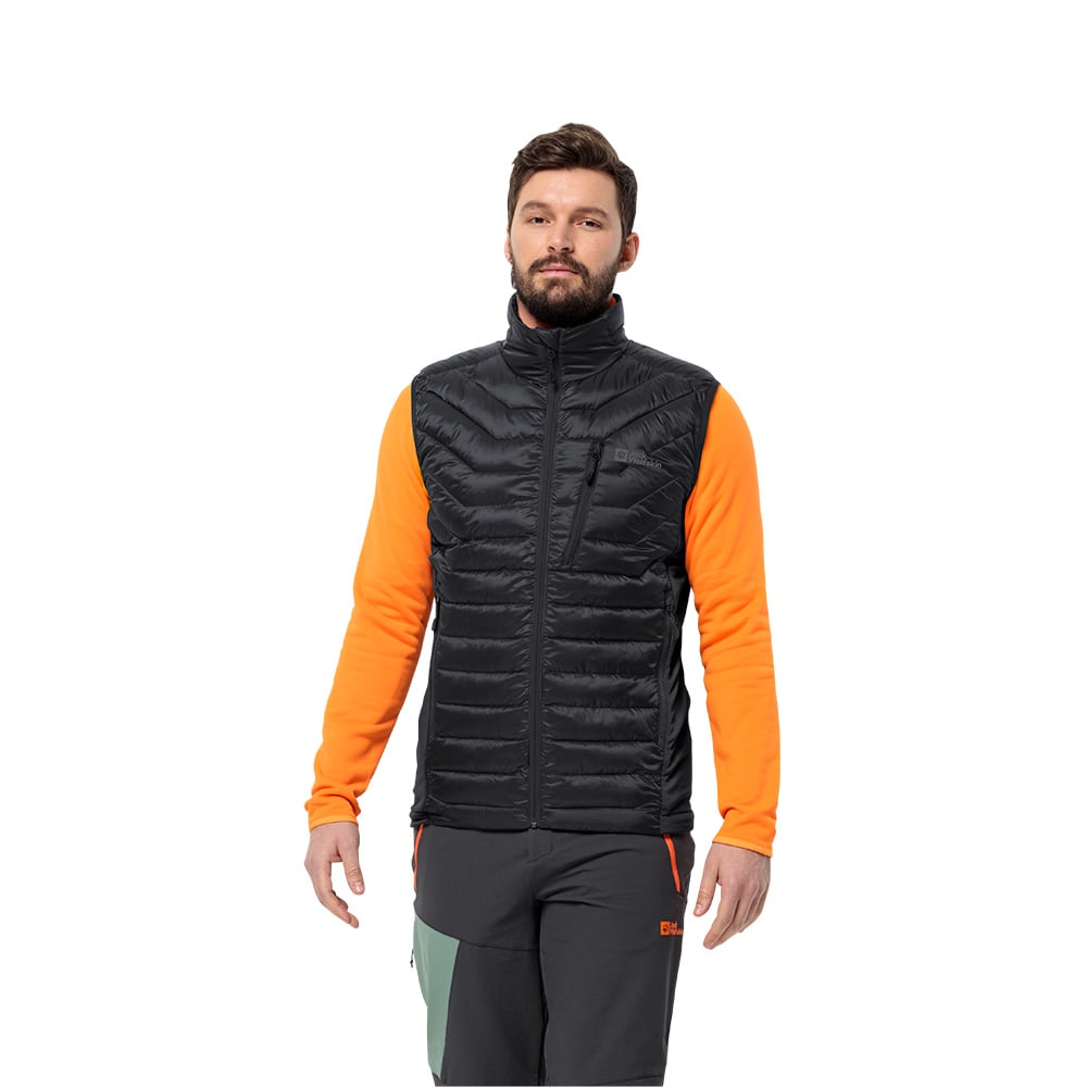 Jack Wolfskin Mens Routeburn Pro Insulated Vest (Black)