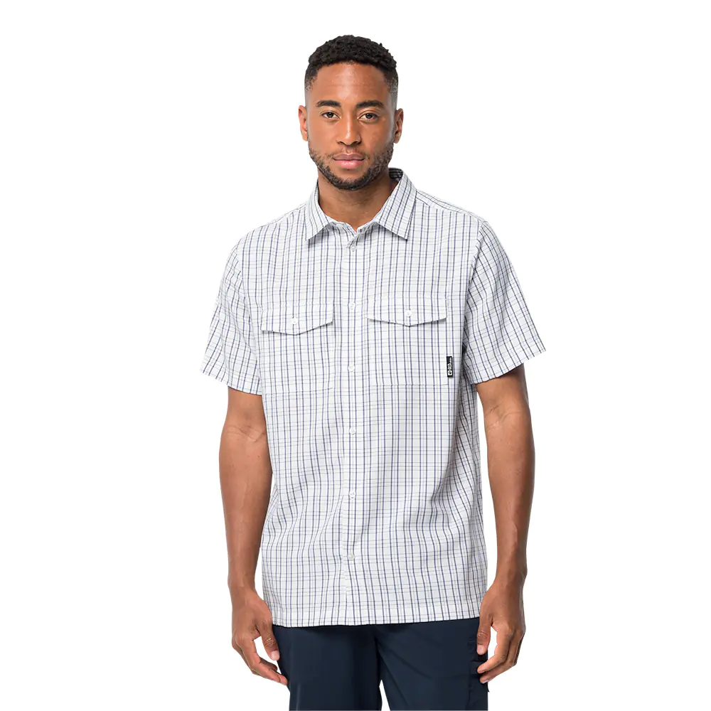 Jack Wolfskin Mens Thompson Shirt (White Rush)