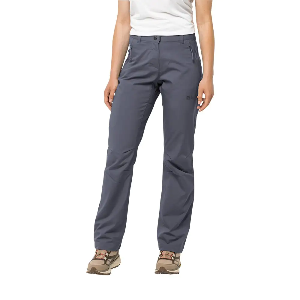 Jack Wolfskin Womens Active Track Walking Trousers (Dolphin)