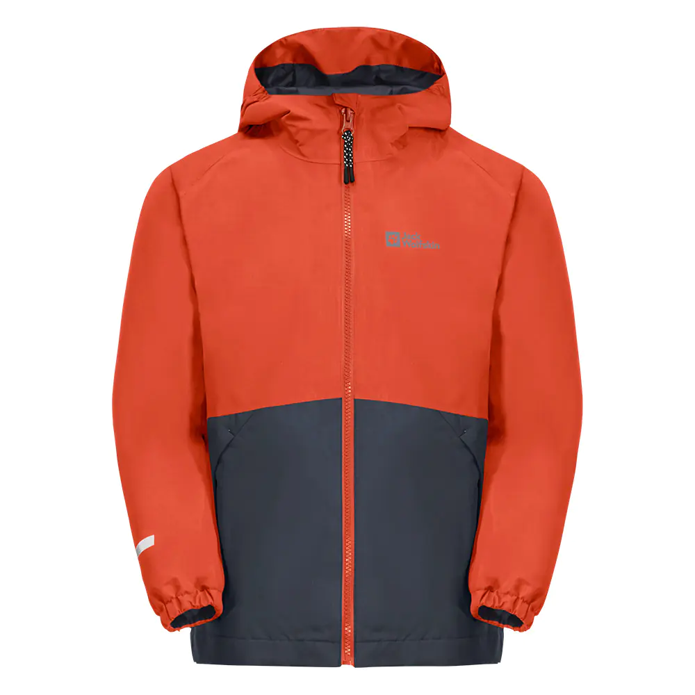 Jack Wolfskin Kids Iceland Waterproof 3 In 1 Jacket (Carnelian)