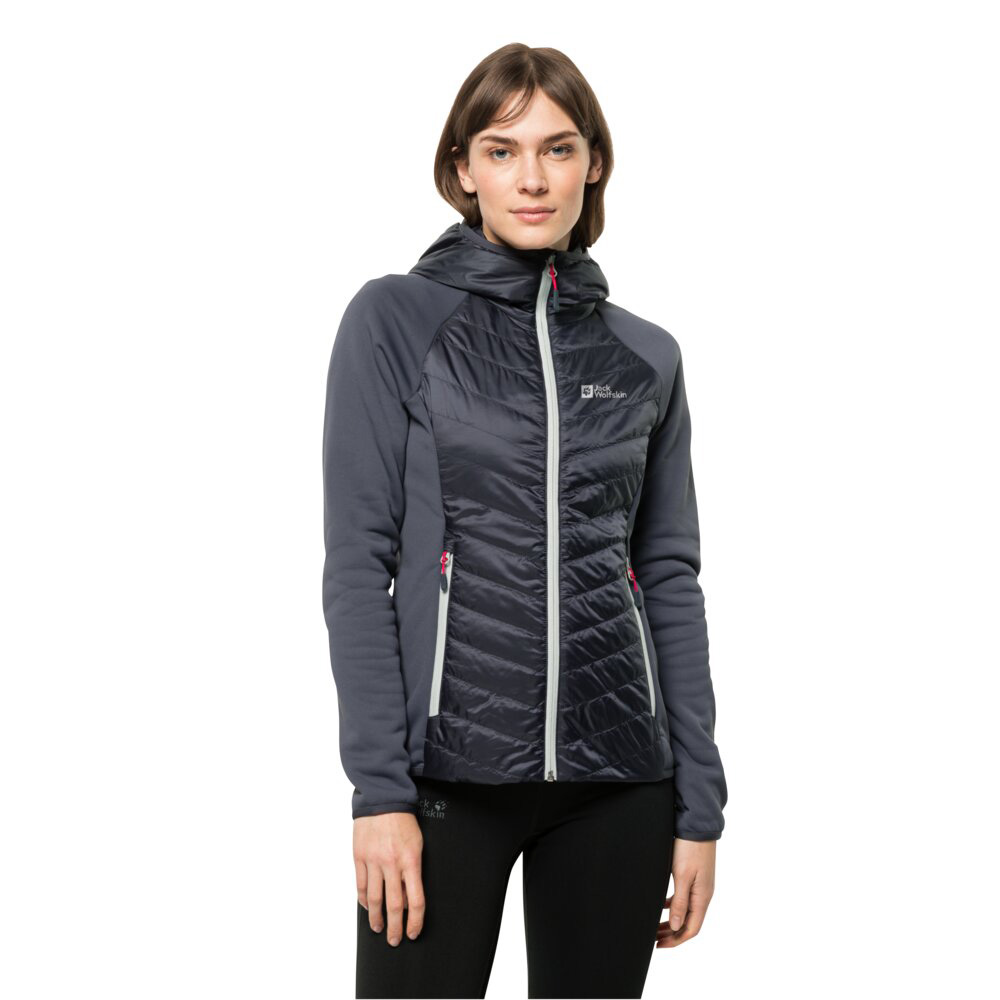 Jack Wolfskin Womens Routeburn PRO Insulated Hybrid Jacket (Graphite)