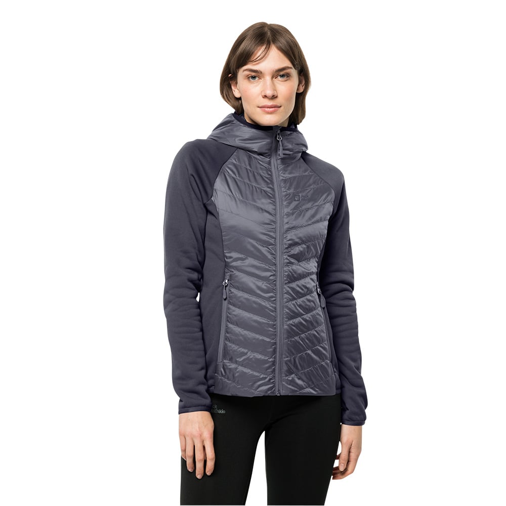 Jack Wolfskin Womens Routeburn PRO Insulated Hybrid Jacket (Dolphin)