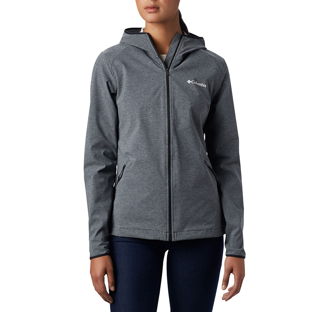 Columbia Womens Heather Canyon Softshell Jacket (Black)