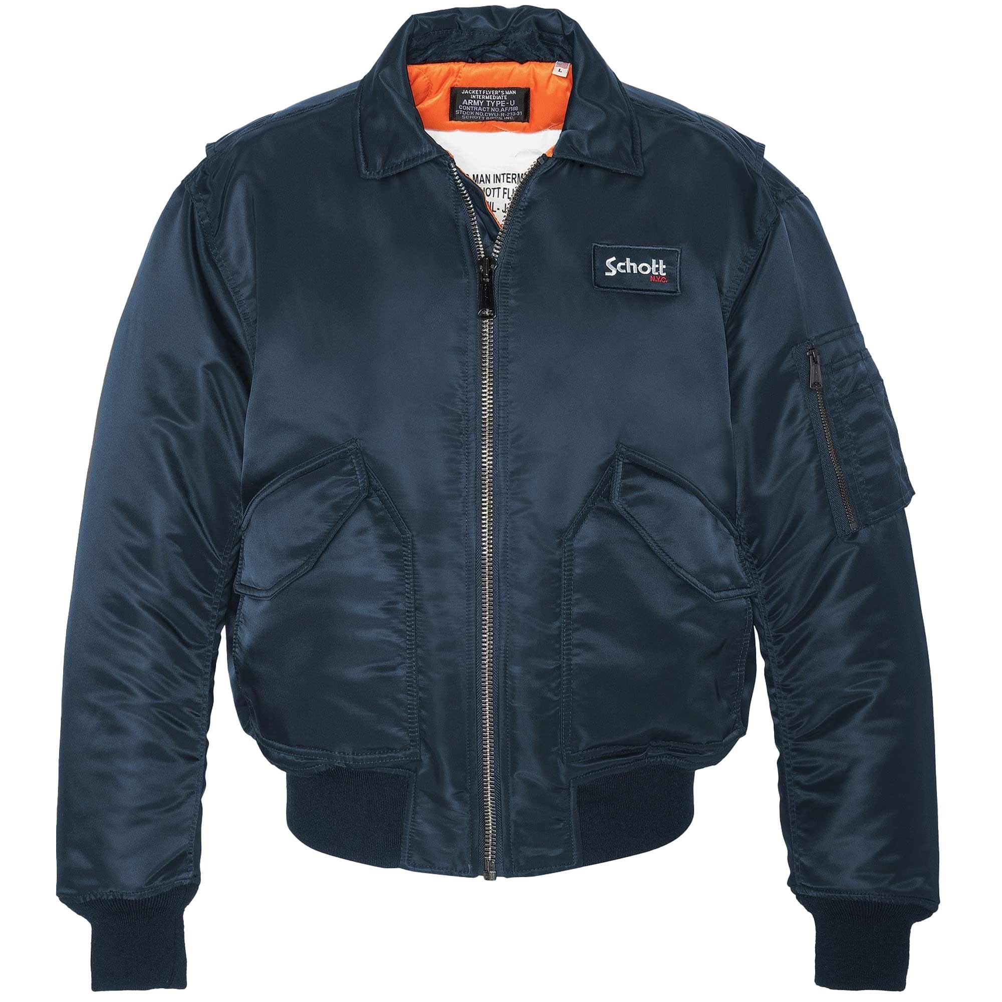 CWU 90's Fit Bomber Jacket - Navy