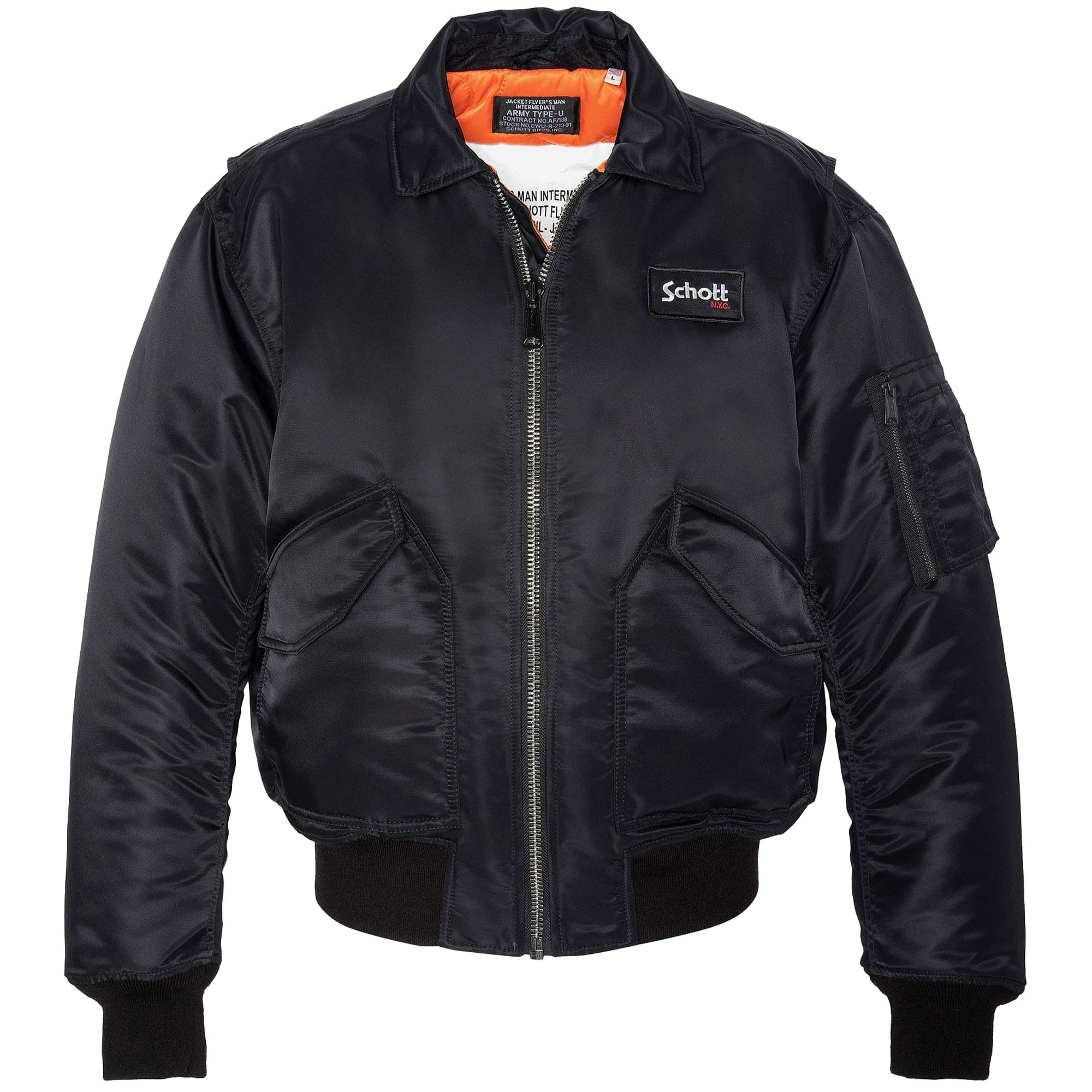CWU 90's Fit Bomber Jacket - Black