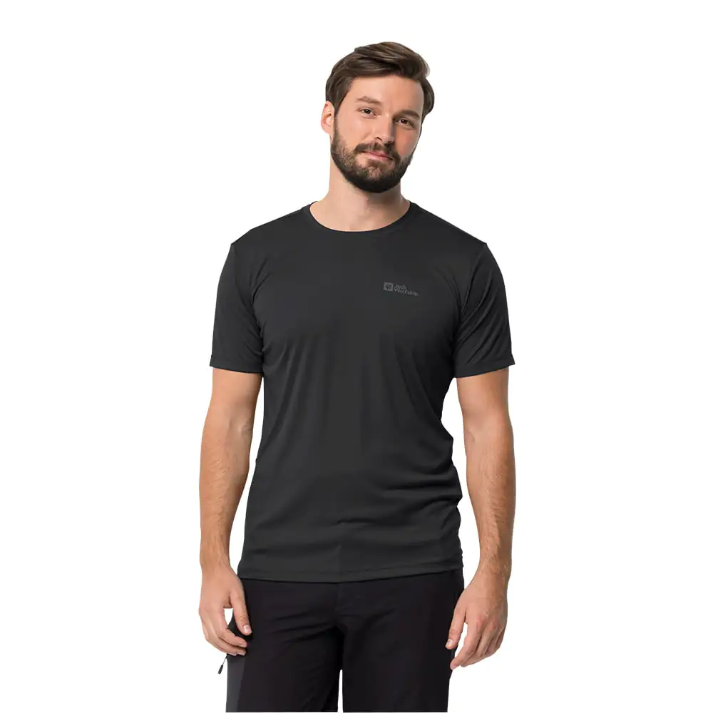 Jack Wolfskin Mens Tech T-Shirt (Black)