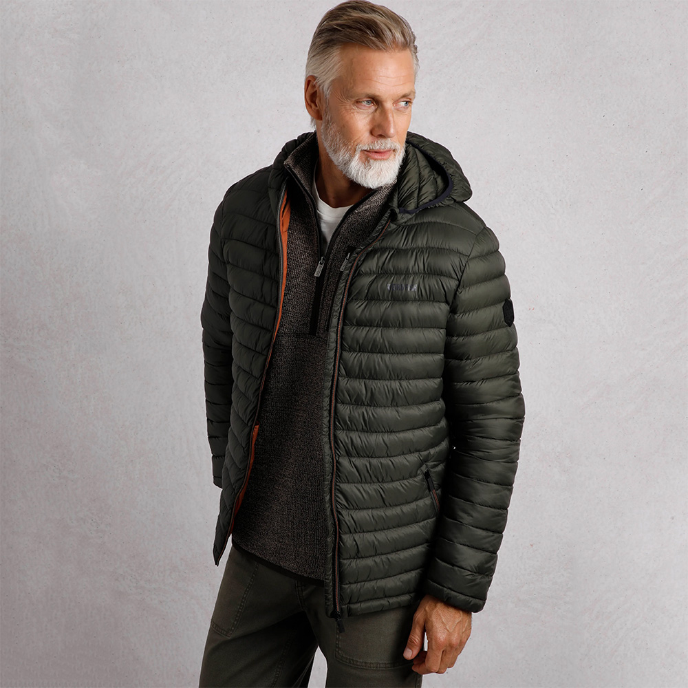 Weird Fish Flete Lightweight Showerproof Padded Jacket (Anthracite)