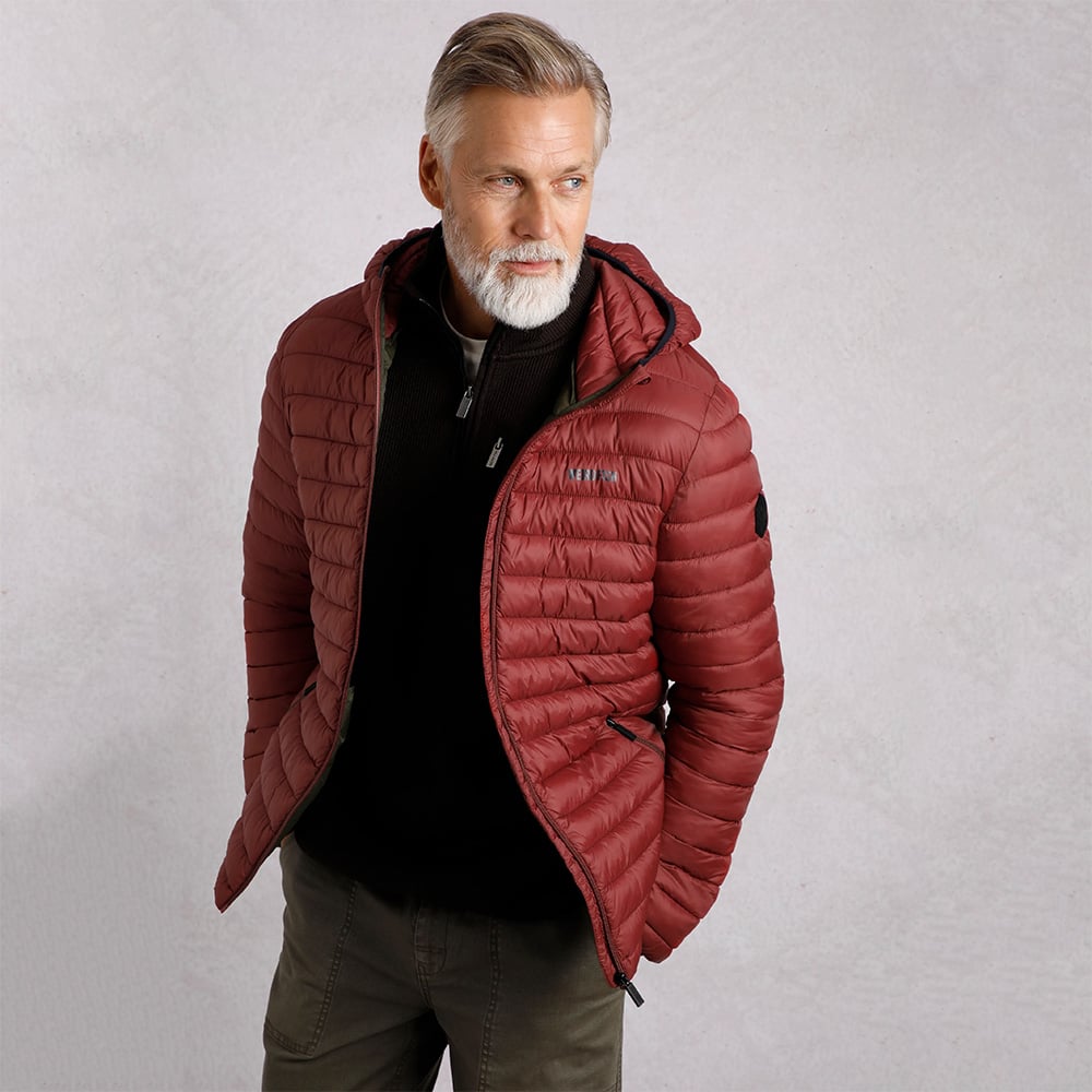 Weird Fish Flete Lightweight Showerproof Padded Jacket (Foxberry)