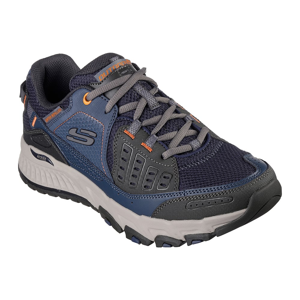 Skechers Mens Arch Fit Escape Plan Walking Shoes (Navy / Orange) Skechers Mens Arch Fit Escape Plan Walking Shoes (Navy / Orange)