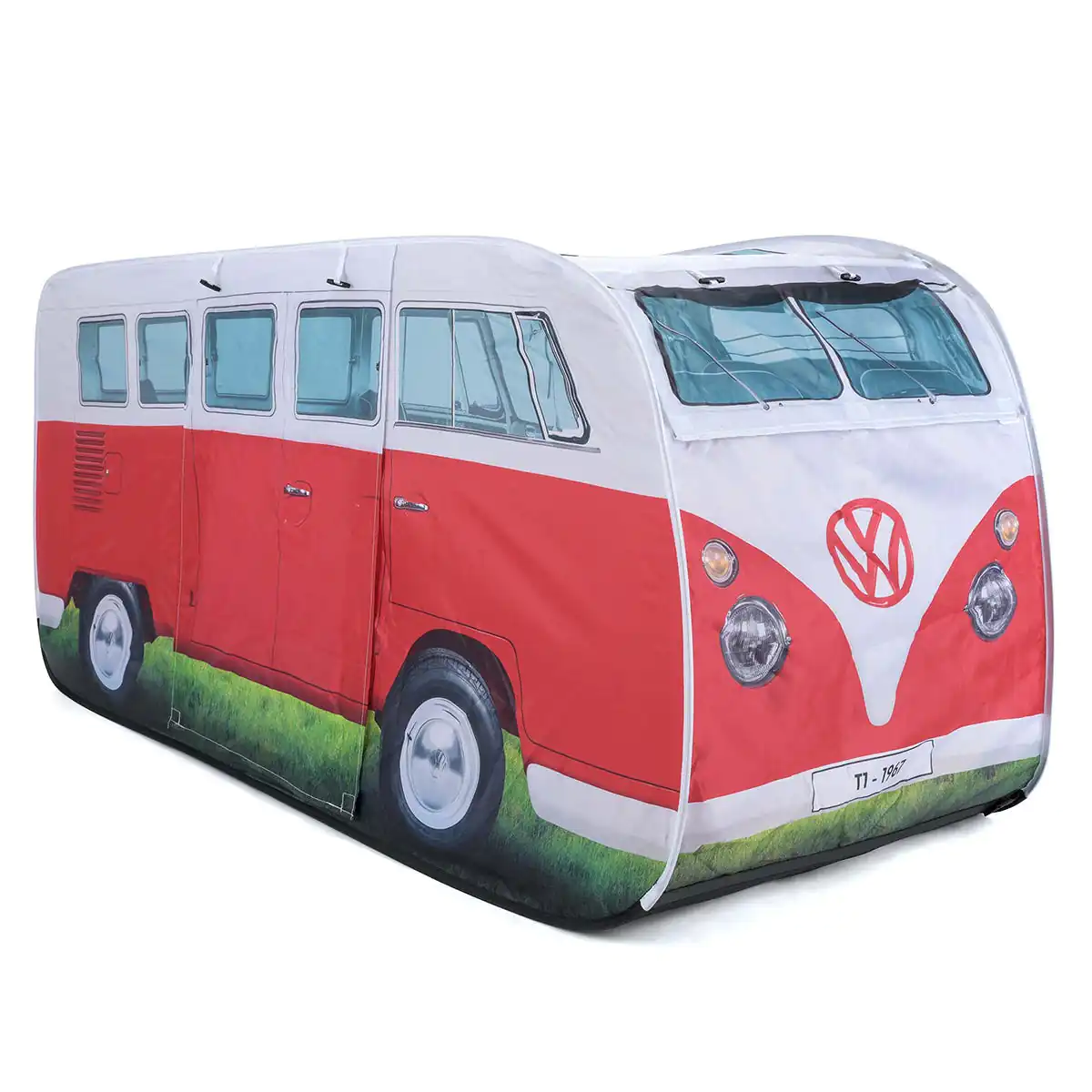 VW Campervan Kids Pop Up Tent - Dove Red