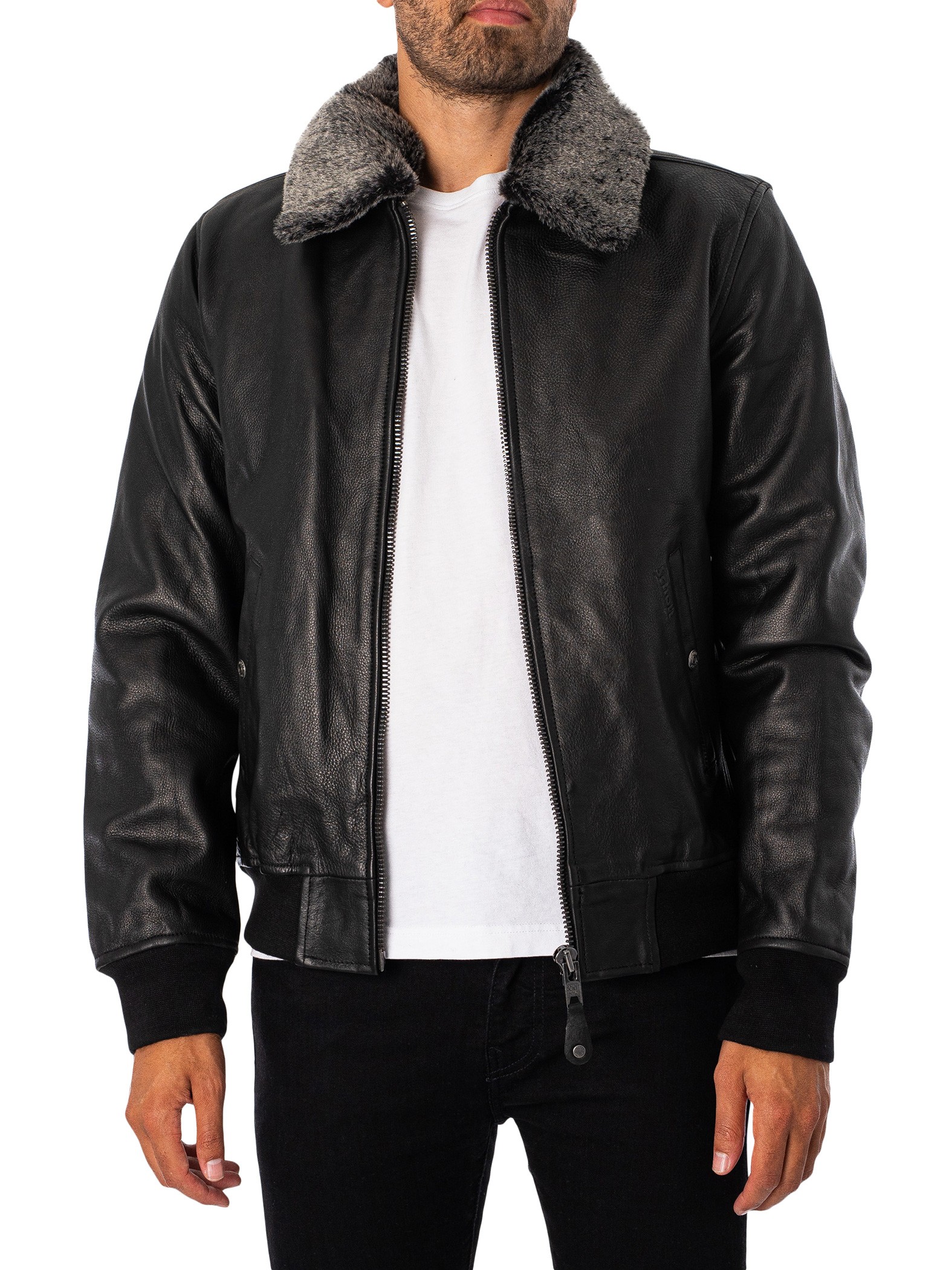 Leather Flight Jacket