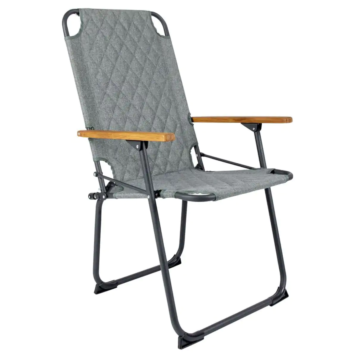 Bo-camp Folding Camping Chair Jefferson Grey Green