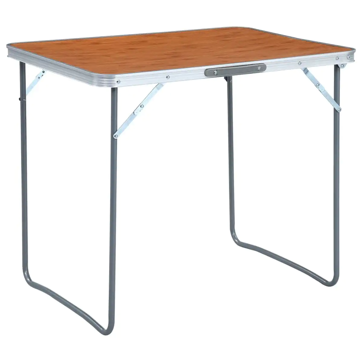 vidaXL Foldable Camping Table With Metal Frame 80x60cm
