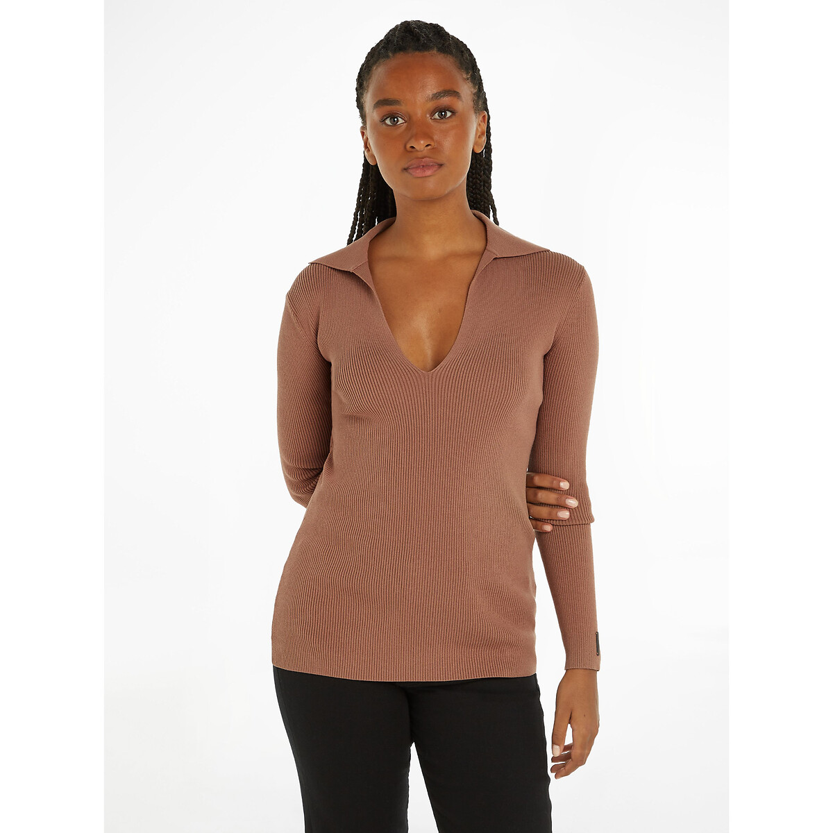 Bodycon Polo Jumper