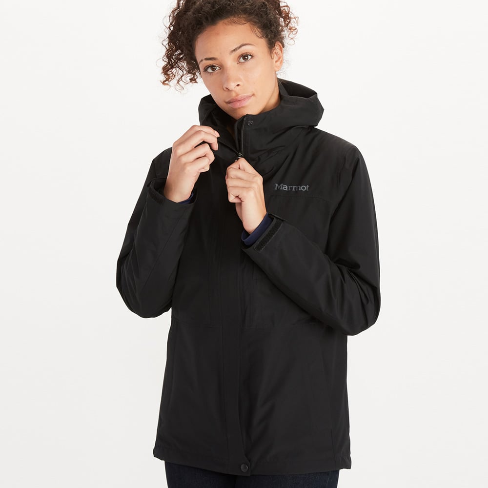 Marmot Womens Minimalist GORE-TEX Waterproof Insulated Component Jacket (Black)