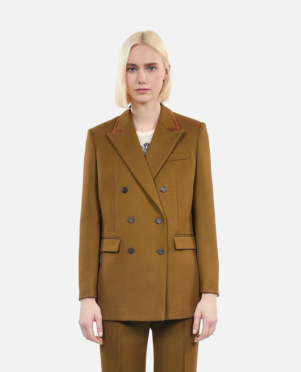Wool Double-Breasted Blazer