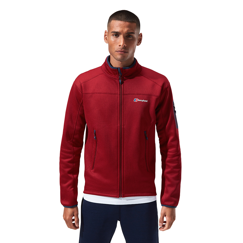 Berghaus Mens Pravitale MTN 2.0 Fleece Jacket (Syrah / Red Dahlia)