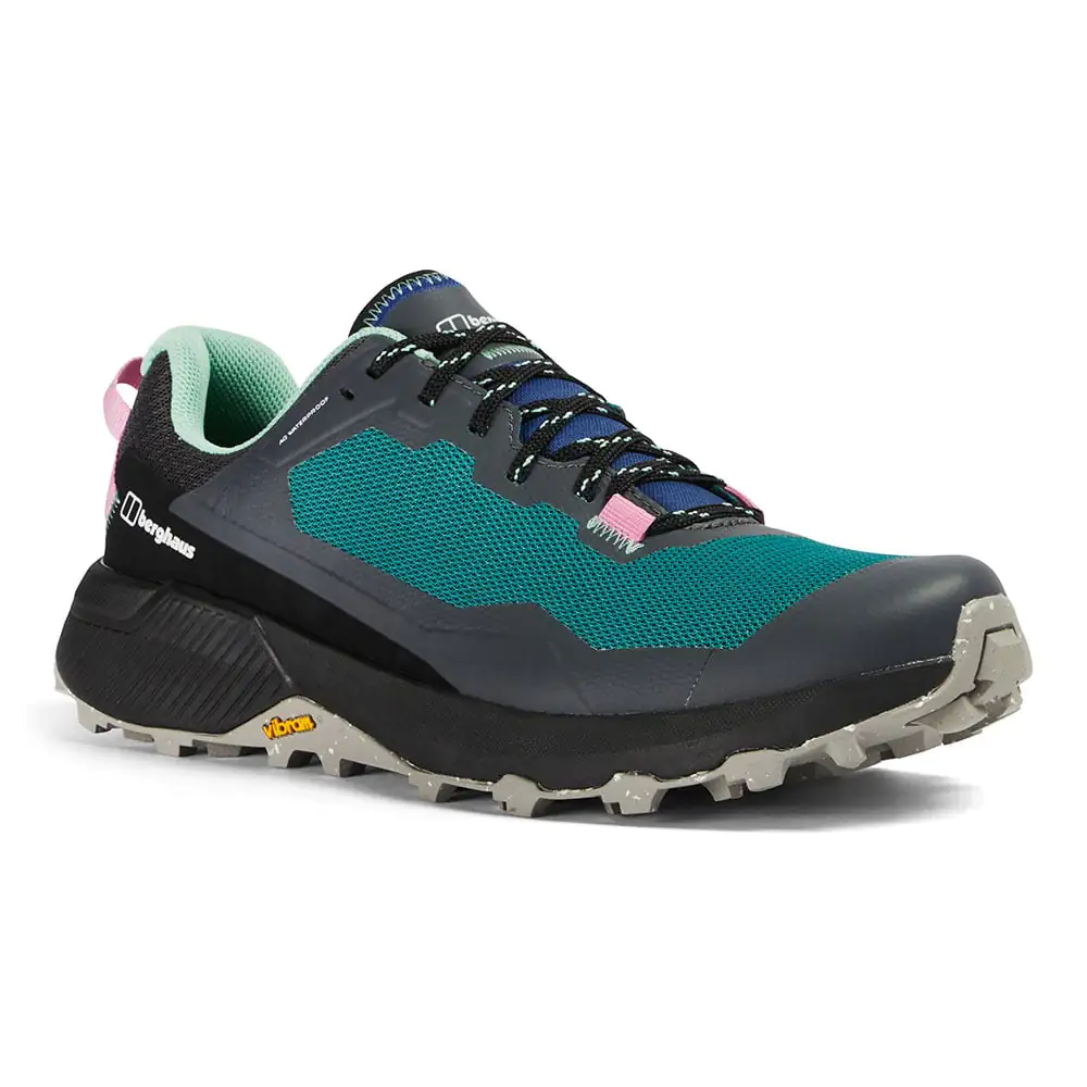 Berghaus Womens Revolute Active Waterproof Walking Shoes (Stretch Limo/Grey Pinstripe)