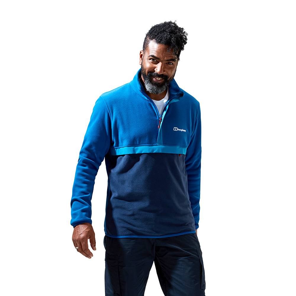 Berghaus Mens Aslam Polartec Half Zip Fleece (Limoges / Dusk)