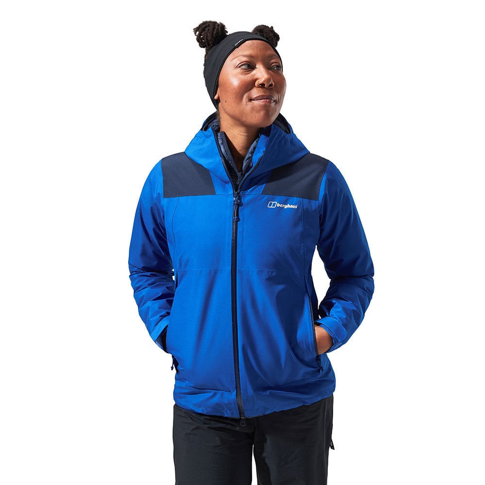 Berghaus Womens Paclite Dynak GORE-TEX Jacket (Surf The Web / Dusk)