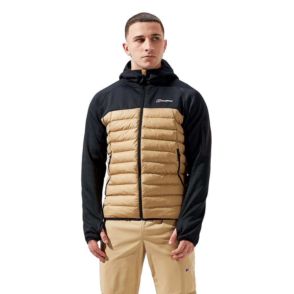 Berghaus Mens URB Pravitale Hybrid Insulated Jacket  (Kelp / Carbon / Jet Black)