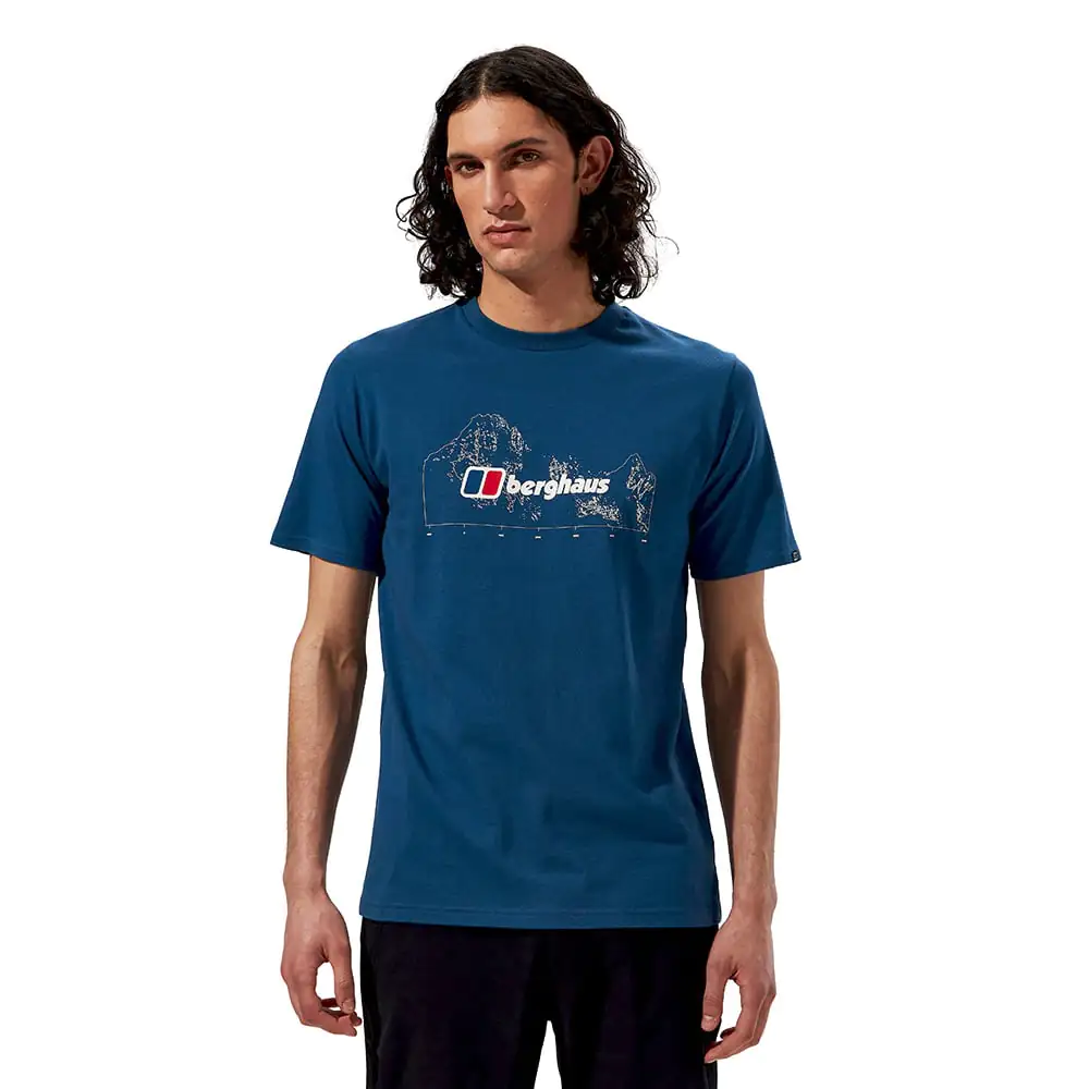 Berghaus Mens Mountain Width T-Shirt (Murky Marine)