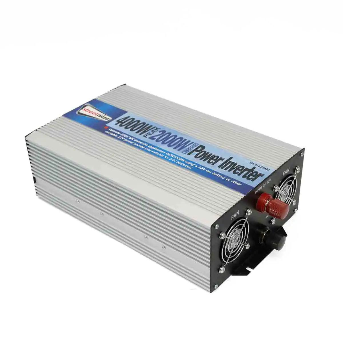 Streetwize 2000 Watt / 4000 Watt Peak Inverter - Twin USB