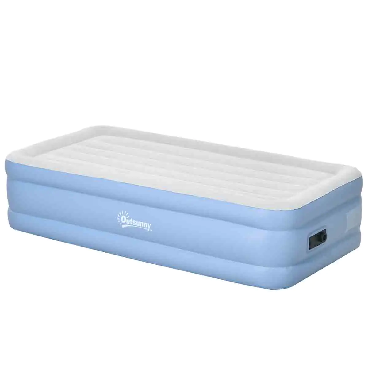 Outsunny Single Inflatable Mattress w/ Electric Pump, 191 x 99 x 46cm