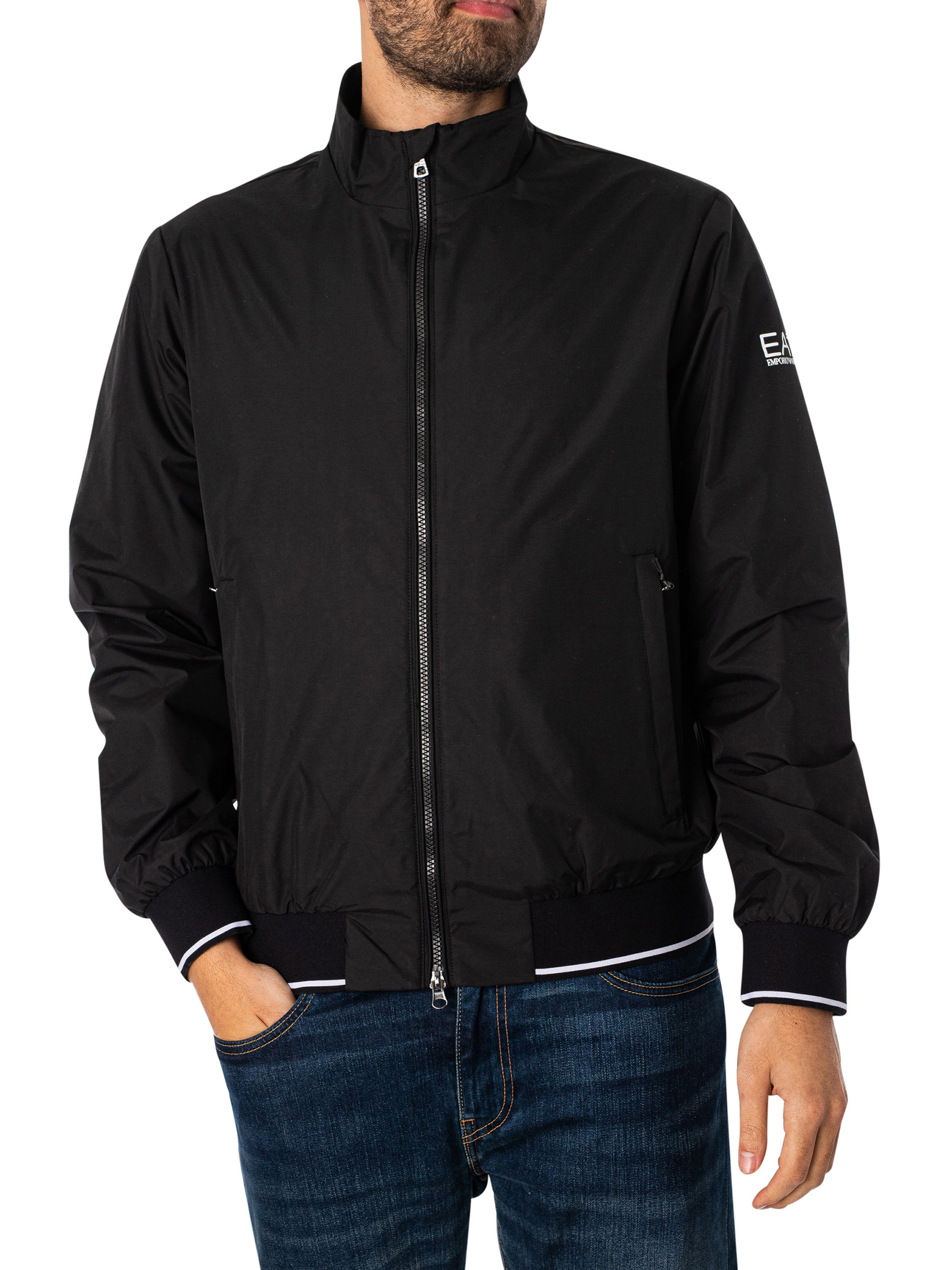 Sleeve Logo Bomber Jacket