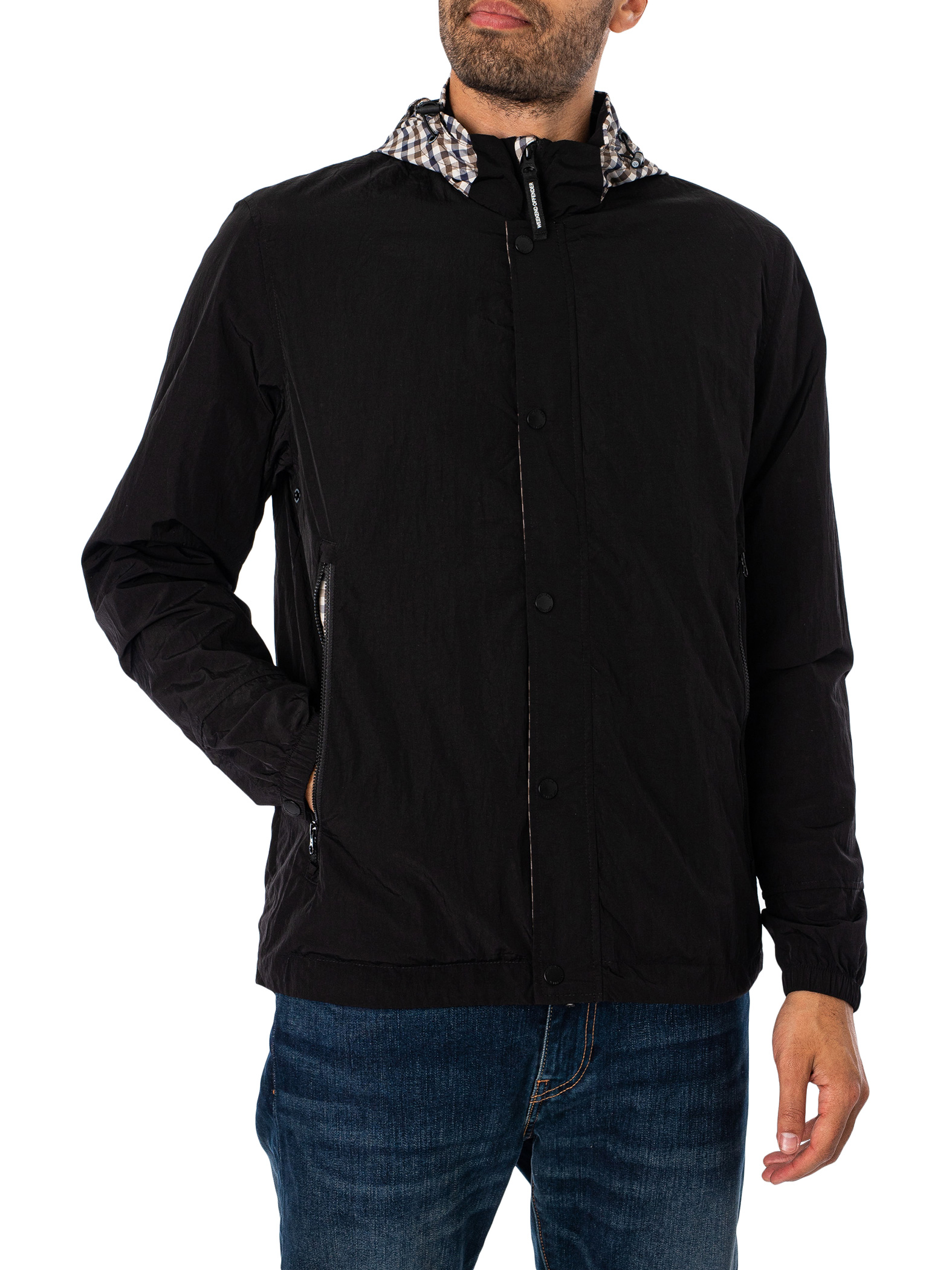 Saunders Mid Check Parachute Jacket