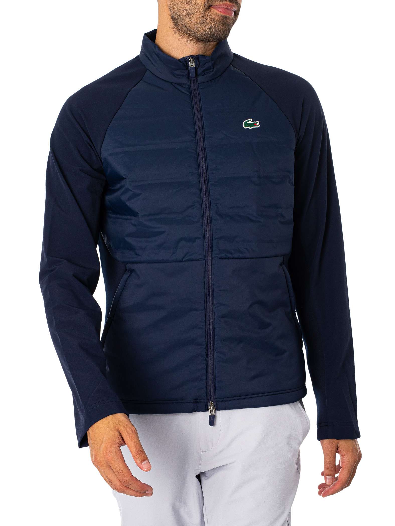 High Neck Quilted Golf Jacket