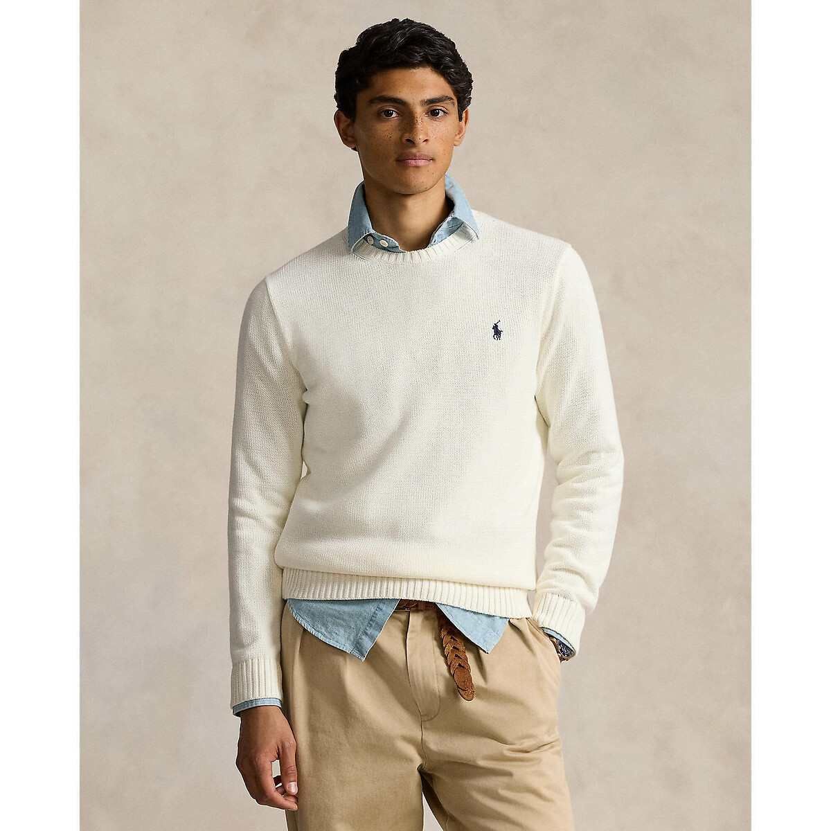 Cotton Crew Neck Jumper