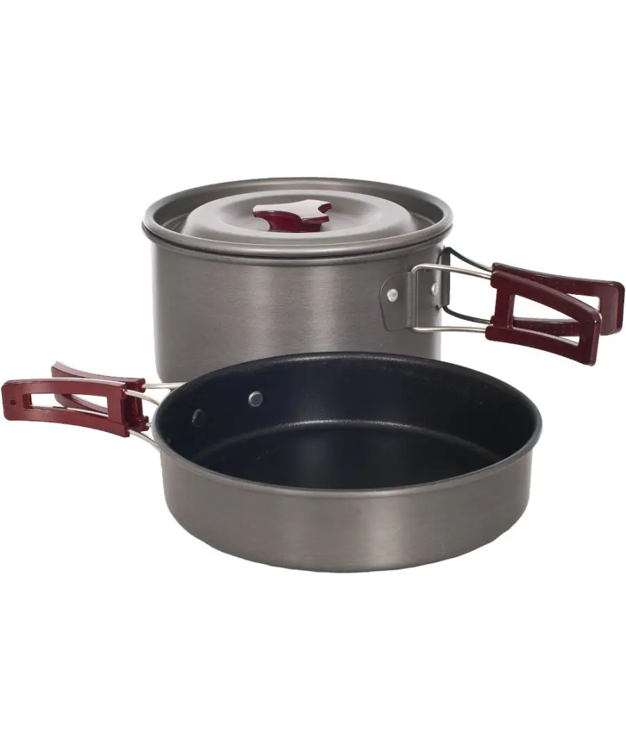 Trespass Mens Reheat Stainless Steel Cooking Set - Grey - One Size