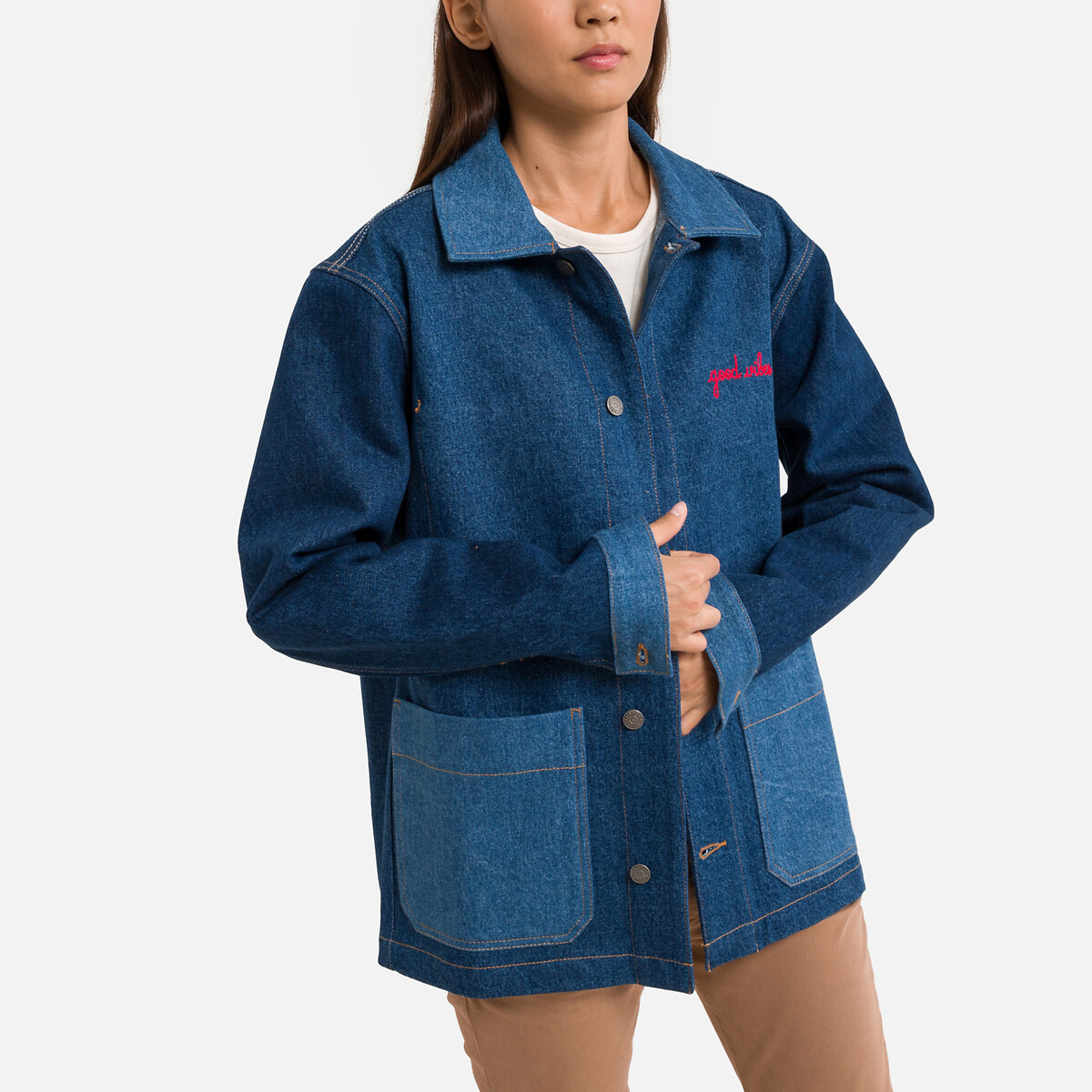 Sebasto Good Vibes Jacket in Denim