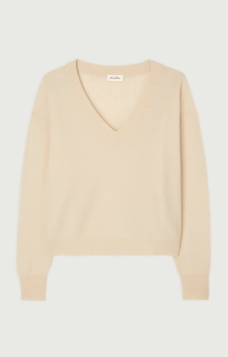 Raxow Wool Mix Jumper with V-Neck