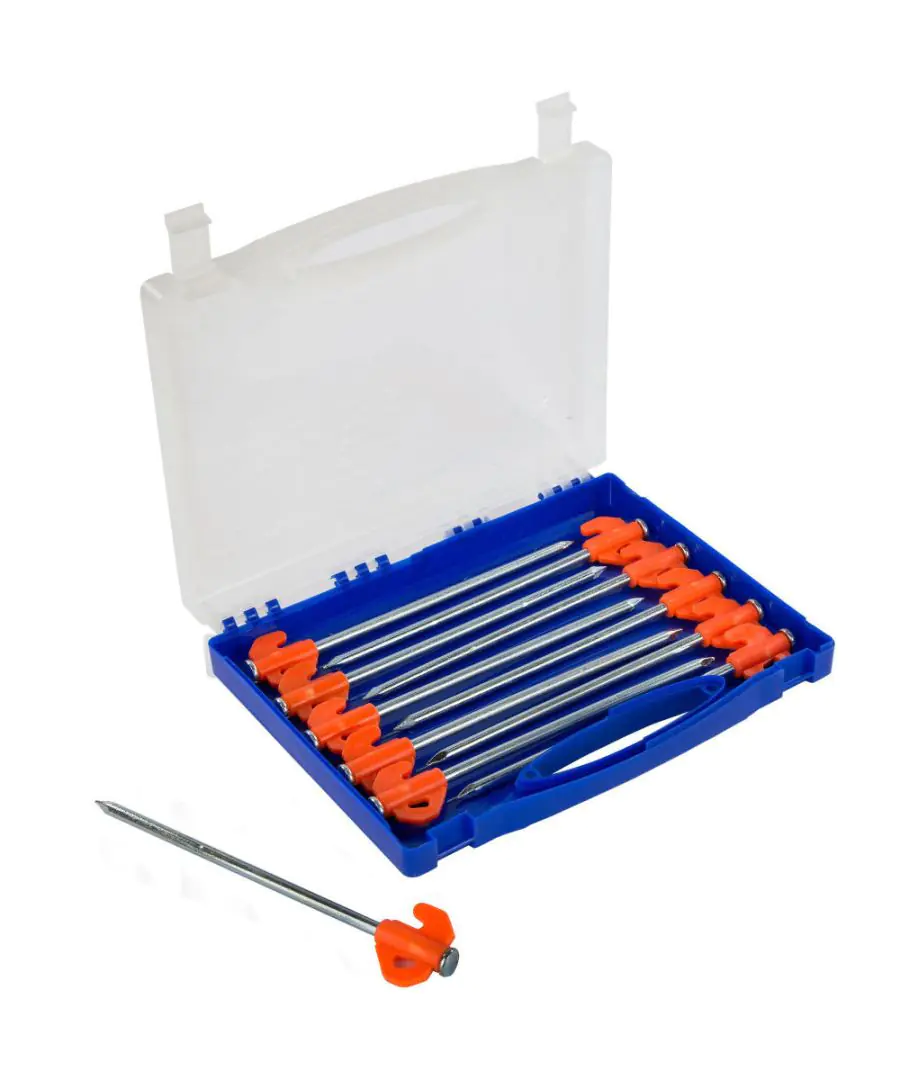 Regatta Mens Durable Steel Rock & Hard Ground Tent Pegs 20 Pack - White - One Size