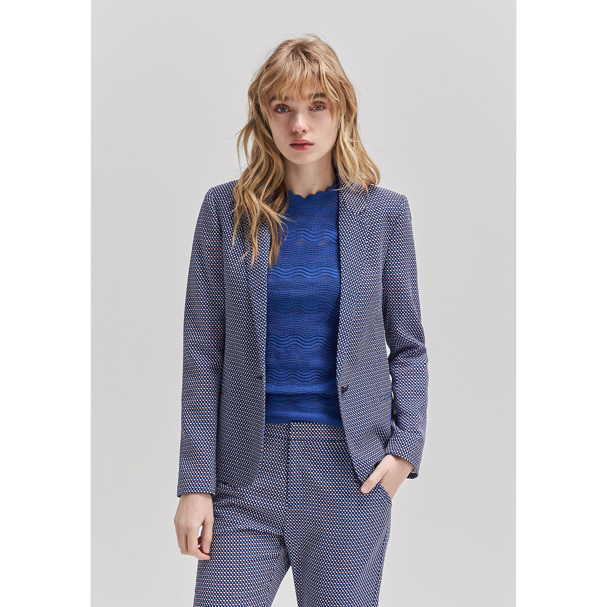 Printed Blazer